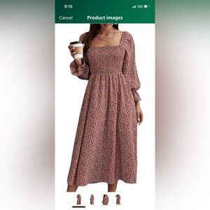 Floral Long Sleeve Dress